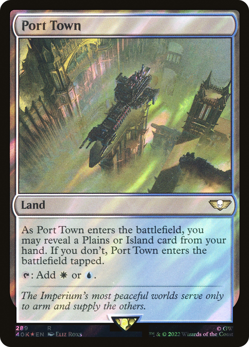 Port Town (Surge Foil) (40K-289) - Warhammer 40,000 Commander Foil