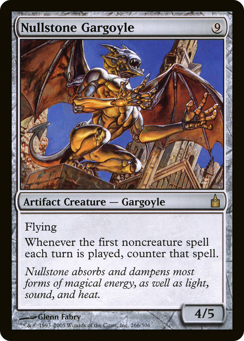 Nullstone Gargoyle (RAV-266) - Ravnica: City of Guilds Foil