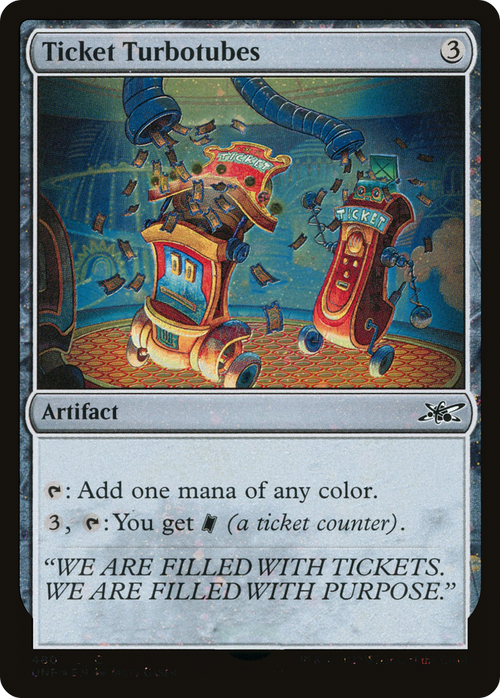 Ticket Turbotubes (Galaxy Foil) (UNF-480) - Unfinity Foil