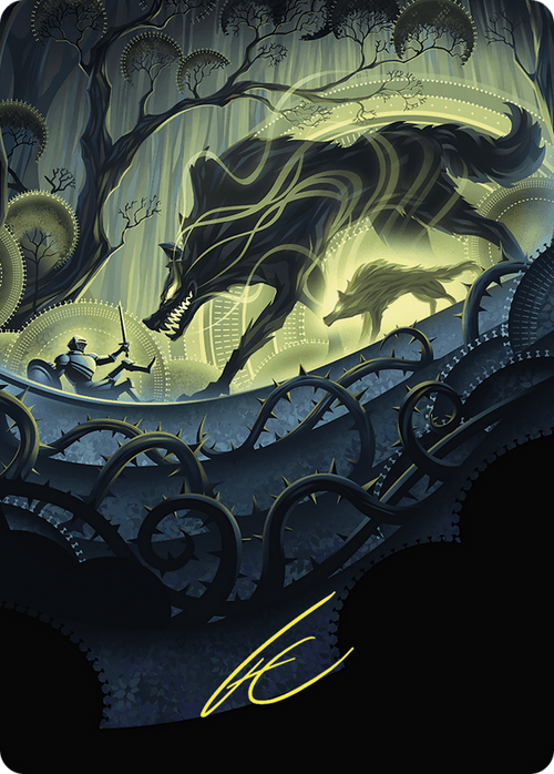 Unnatural Growth // Unnatural Growth (AWOE-075) - Wilds of Eldraine Art Series (Borderless)