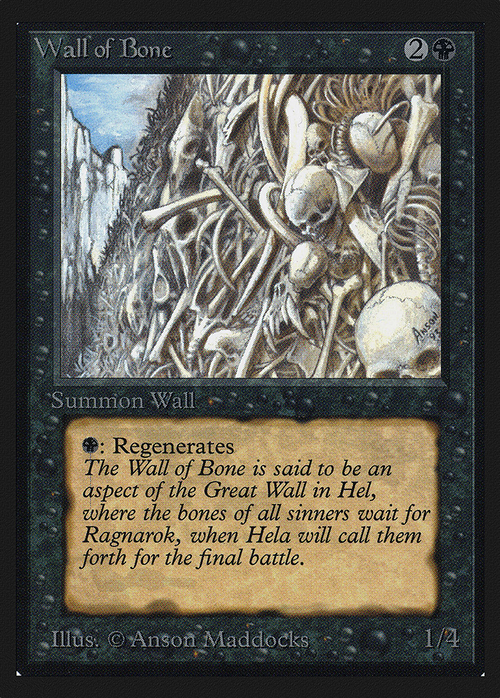 Wall of Bone (IE) (IED-) - Intl. Collectors' Edition
