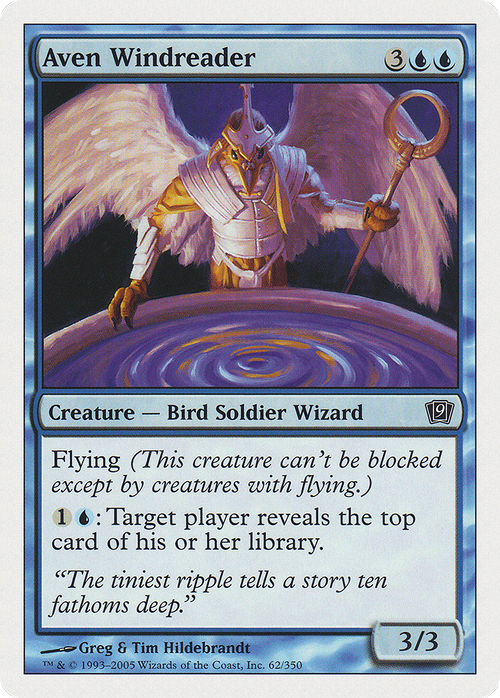 Aven Windreader (9ED-062) - 9th Edition