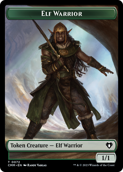 Elf Warrior (TCMM-072) - Commander Masters Tokens