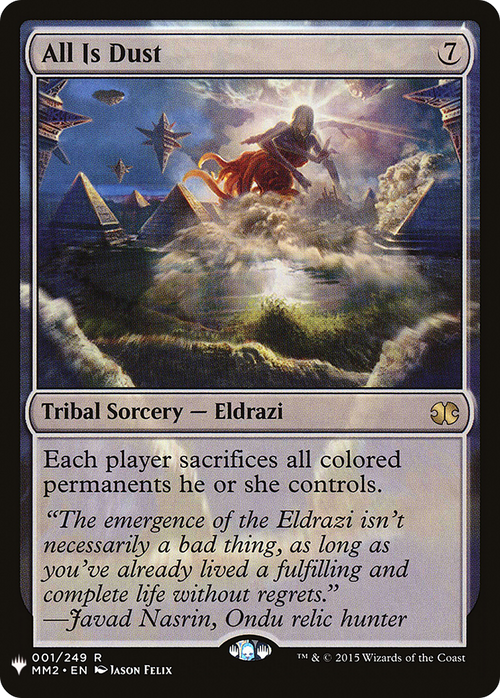 All Is Dust (LIST-MM2-1) - The List