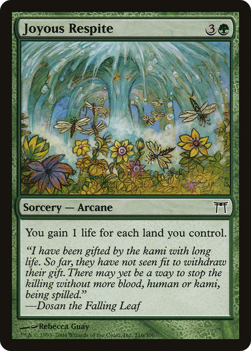 Joyous Respite (CHK-216) - Champions of Kamigawa Foil