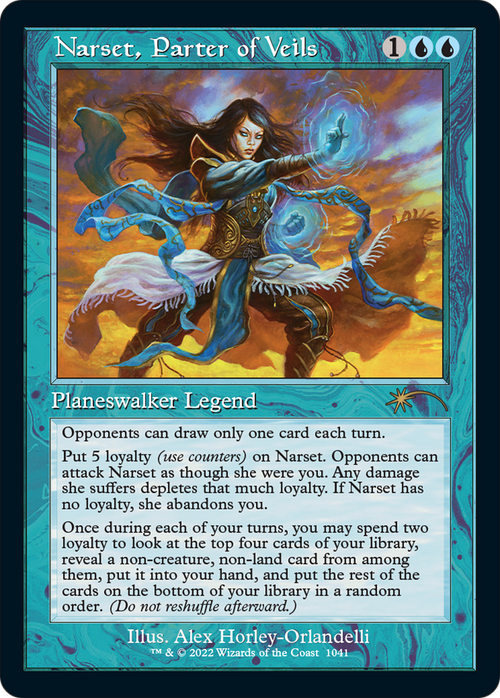 Narset, Parter of Veils (Retro Frame) (SLD-1041) - Secret Lair Drop