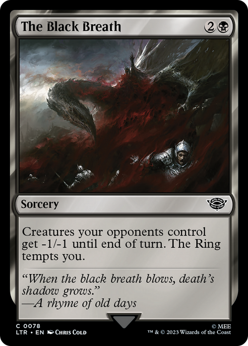 The Black Breath (LTR-078) - The Lord of the Rings: Tales of Middle-earth Foil