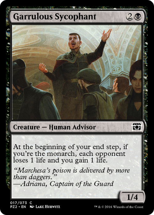 Garrulous Sycophant (PZ2-017) - Treasure Chest Foil