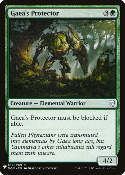 Gaea's Protector (LIST-DOM-162) - The List