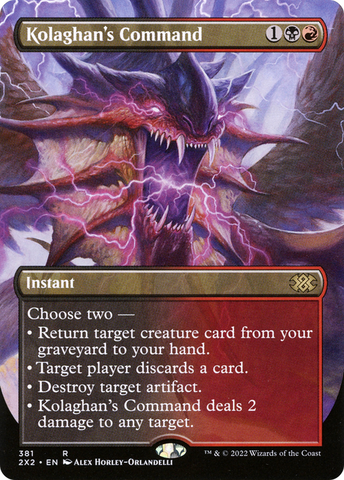 Kolaghan's Command (Borderless) (2X2-381) - Double Masters 2022