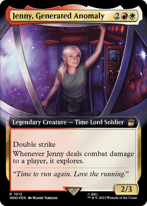 Jenny, Generated Anomaly (Extended Art) (Surge Foil) (WHO-1012) - Doctor Who: (Extended Art) Foil