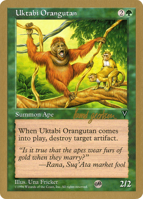 Uktabi Orangutan - 1997 Svend Geertsen (VIS) (SB) (WCD-) - World Championship Decks 1997