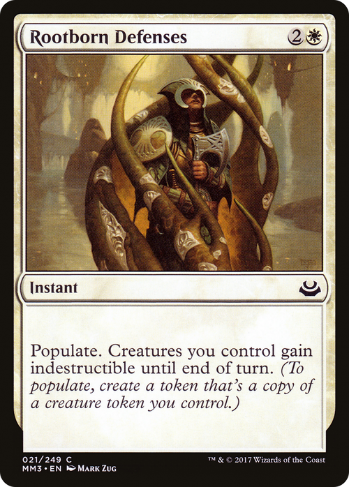 Rootborn Defenses (MM3-021) - Modern Masters 2017 Foil