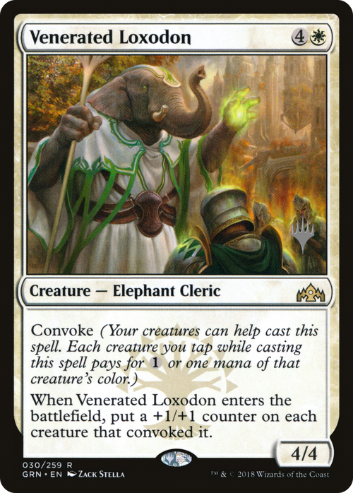 Venerated Loxodon (PPTHB-30P) - Guilds of Ravnica Promos
