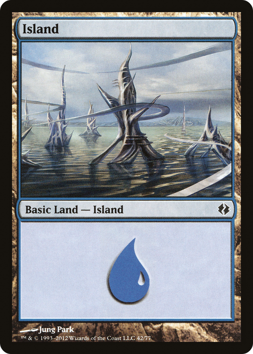 Island (42) (DDI-042) - Duel Decks: Venser vs. Koth