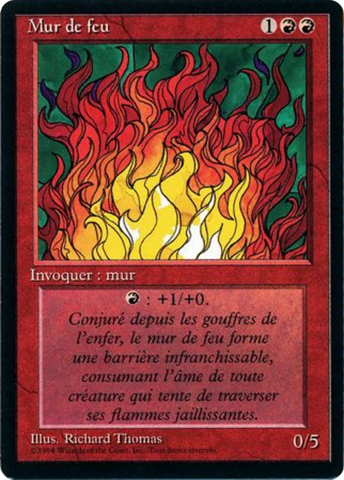 Wall of Fire (FBB-) - Foreign Black Border