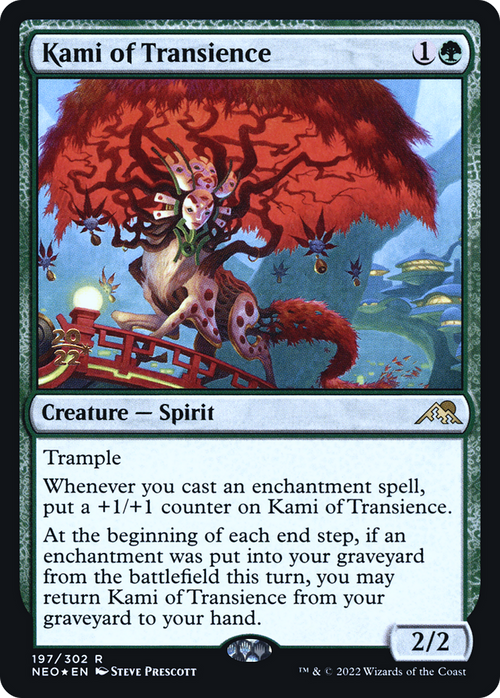 Kami of Transience (PRE-197) - Kamigawa: Neon Dynasty Promos Foil