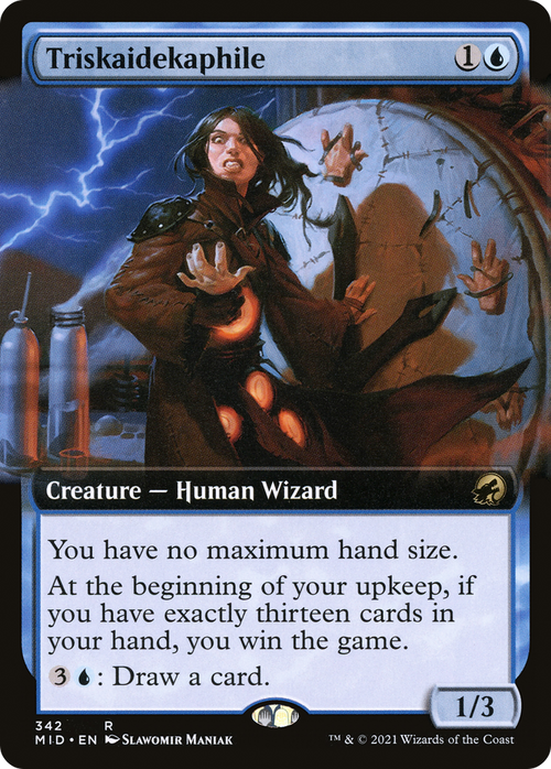 Triskaidekaphile (Extended Art) (MID-342) - Innistrad: Midnight Hunt: (Extended Art) Foil