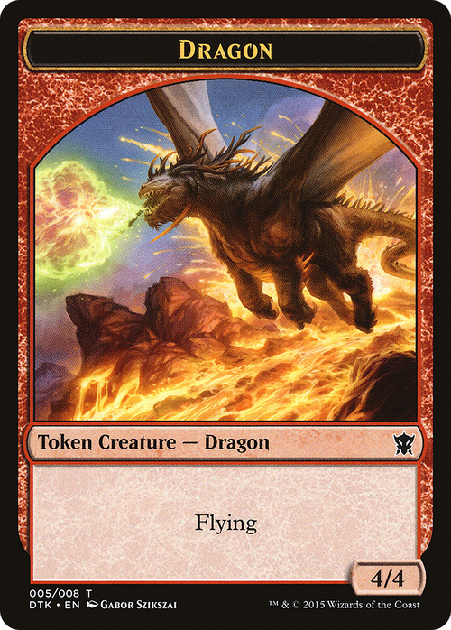 Dragon Token (DTK-005) - Dragons of Tarkir Tokens