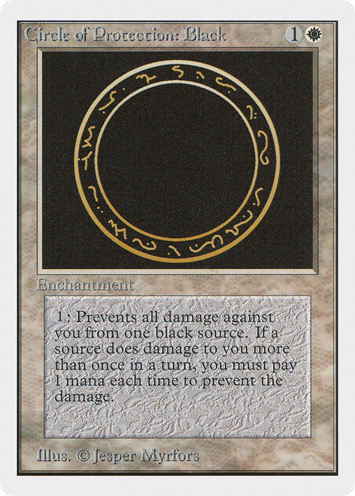 Circle of Protection: Black (2ED-) - Unlimited Edition