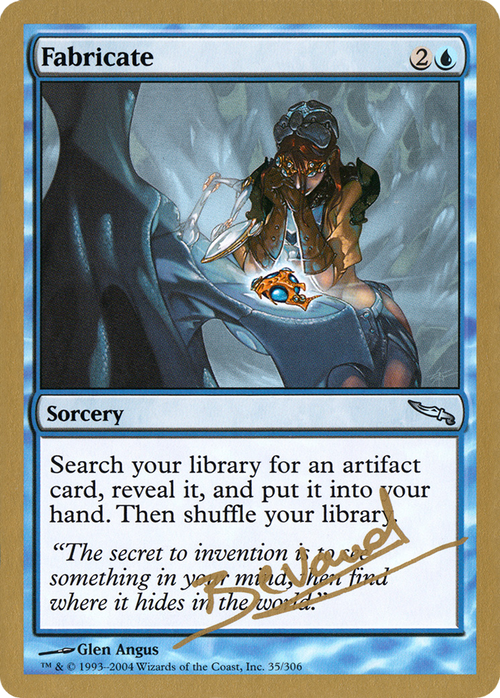 Fabricate - 2004 Manuel Bevand (MRD) (WCD-MB35) - World Championship Decks 2004