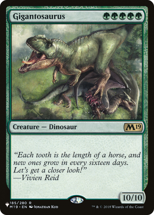 Gigantosaurus (LIST-M19-185) - The List