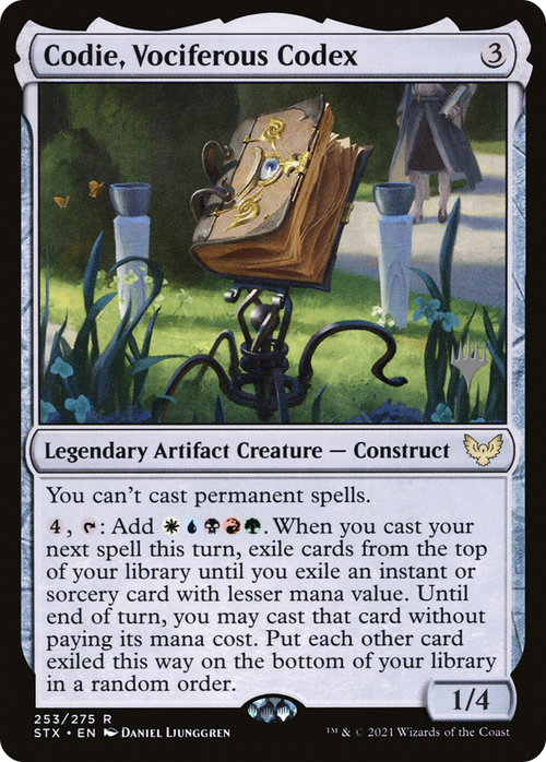 Codie, Vociferous Codex (PPSTX-253P) - Strixhaven: School of Mages Promos