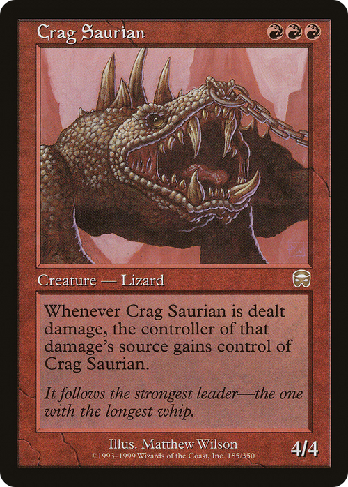 Crag Saurian (MMQ-185) - Mercadian Masques Foil