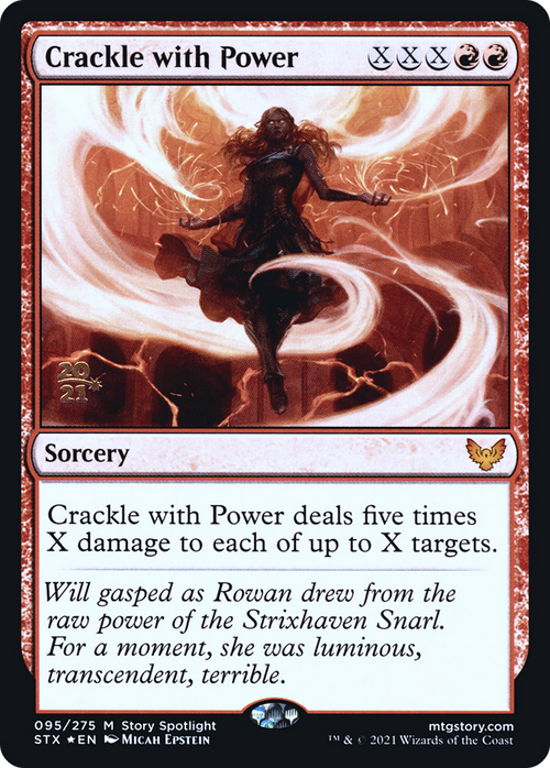 Crackle with Power (PRE-95S) - Strixhaven: School of Mages Promos Foil