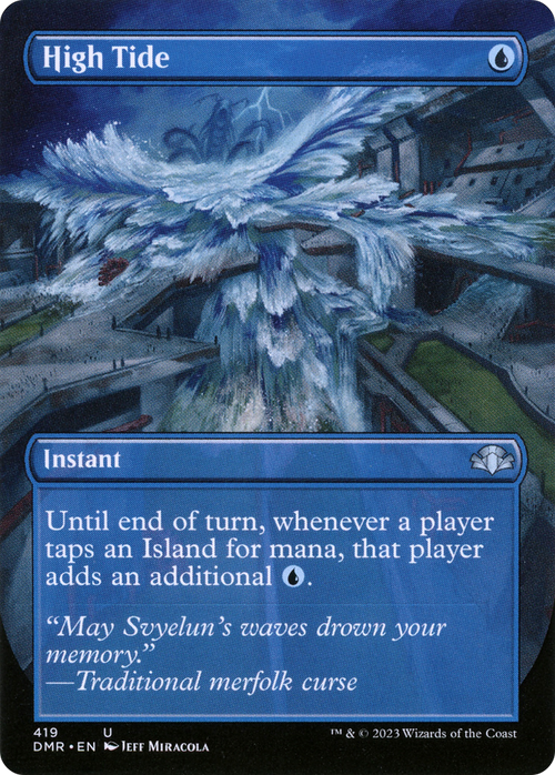 High Tide (Borderless) (DMR-419) - Dominaria Remastered