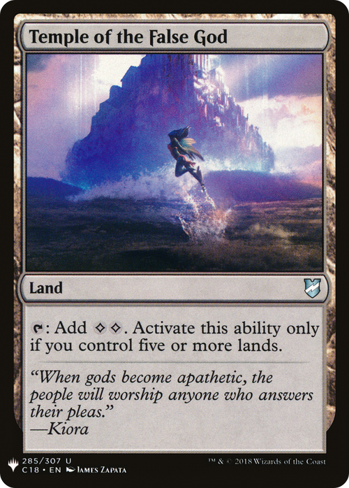 Temple of the False God (C18) (LIST-C18-285) - The List