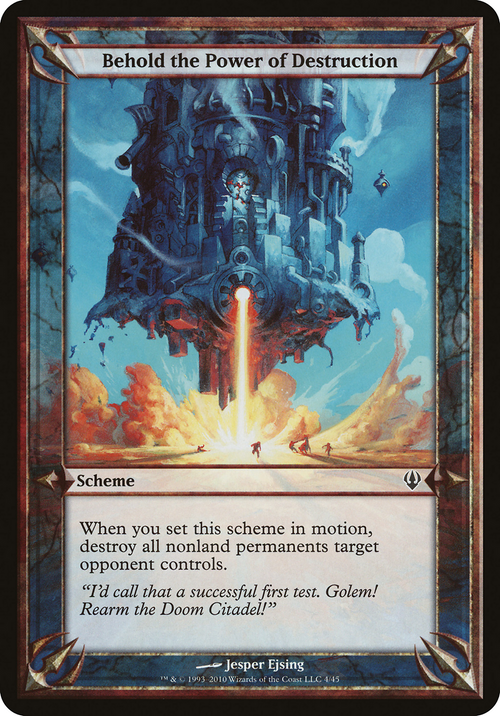 Behold the Power of Destruction (Archenemy) (OVER-04★) - Archenemy Schemes