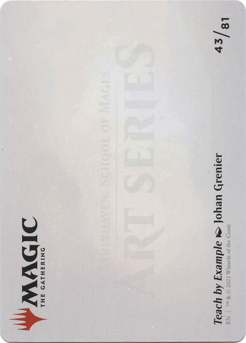 Teach by Example // Teach by Example (ASTX-043) - Strixhaven Art Series (Borderless)