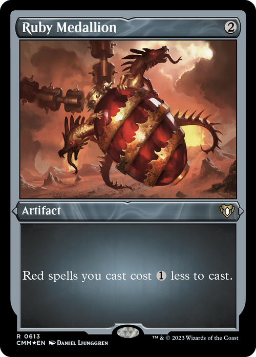 Ruby Medallion (Foil Etched) (CMM-613) - Commander Masters Foil