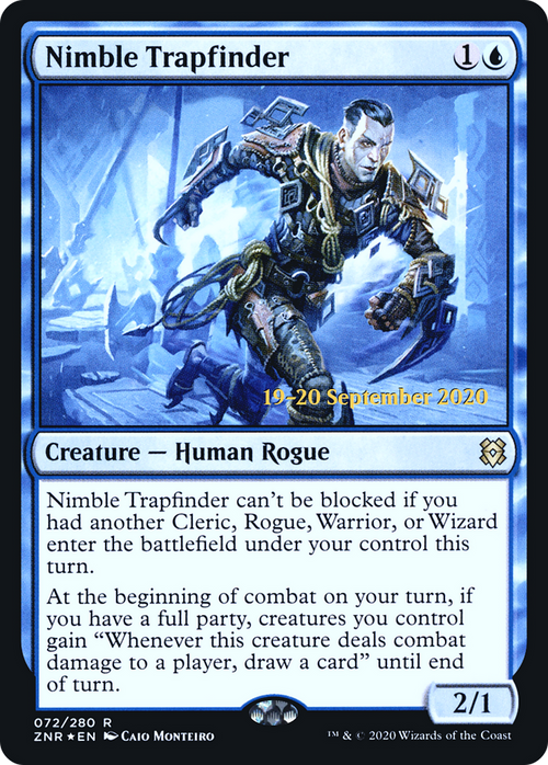 Nimble Trapfinder (PRE-72S) - Zendikar Rising Promos Foil