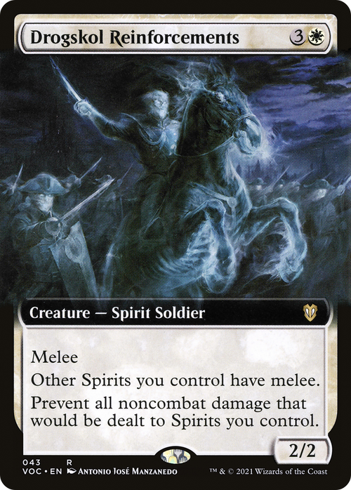 Drogskol Reinforcements (Extended Art) (VOC-043) - Crimson Vow Commander: (Extended Art)