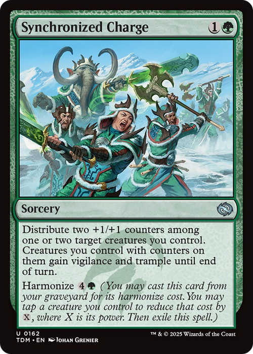 Synchronized Charge (TDM-162) - Tarkir: Dragonstorm Foil