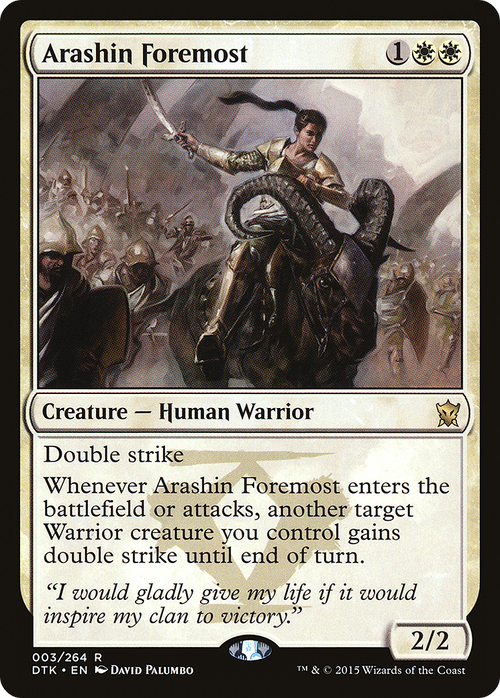 Arashin Foremost (DTK-003) - Dragons of Tarkir Foil