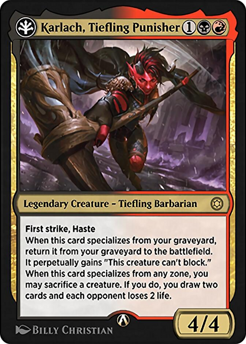 Karlach, Tiefling Punisher (HBG-14B) - Alchemy Horizons: Baldur's Gate