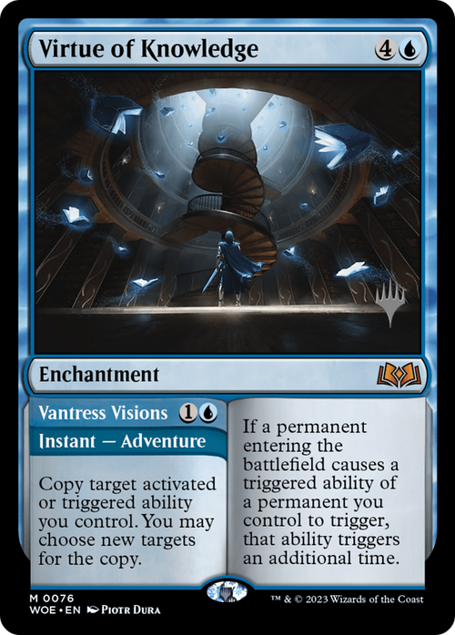 Virtue of Knowledge (PPWOE-076) - Wilds of Eldraine Promos
