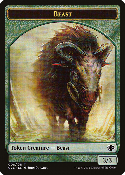Beast Token (008) (DD3-008) - Duel Decks Anthology: Garruk vs. Liliana Tokens