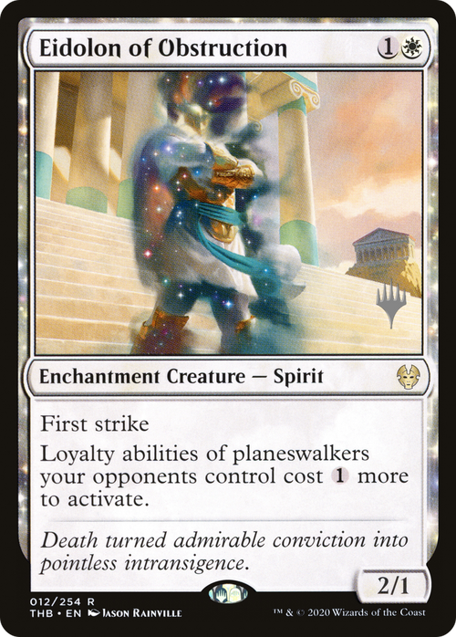 Eidolon of Obstruction (PPTHB-12P) - Theros Beyond Death Promos: (enchantment) Foil