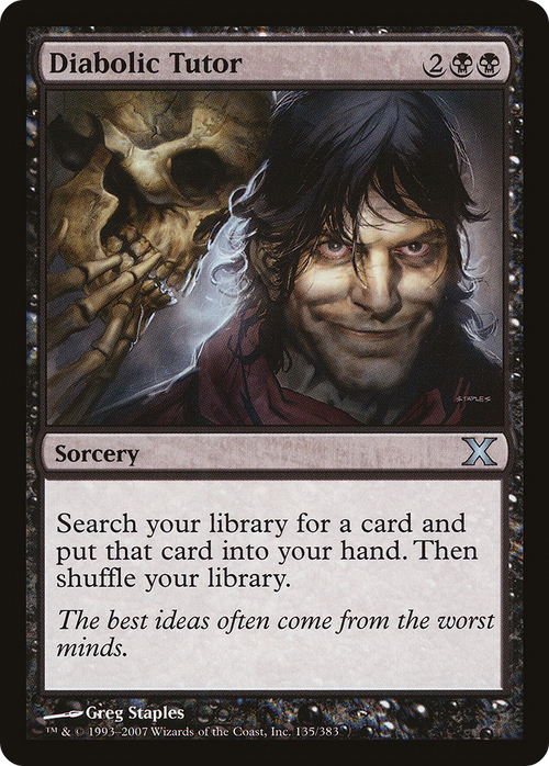 Diabolic Tutor (10E-135) - Tenth Edition