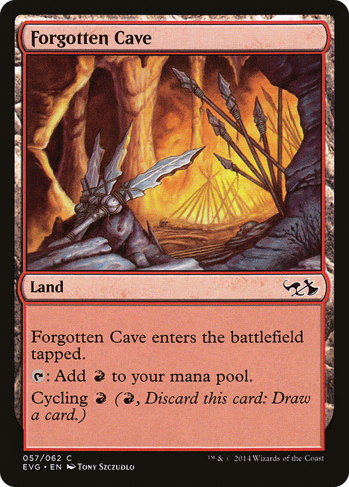 Forgotten Cave (DD3-057) - Duel Decks Anthology: Elves vs. Goblins