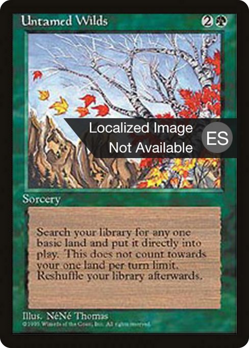 Untamed Wilds (4BB-) - Fourth Edition Foreign Black Border