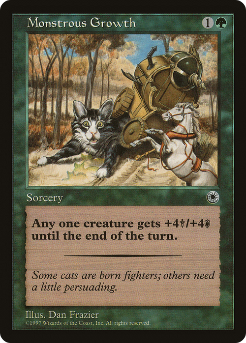 Monstrous Growth (Flavor Text) (POR-) - Portal