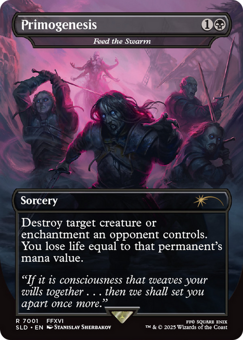 Feed the Swarm (SLD-7001) - Secret Lair Drop Series / Primogenesis (Borderless) Foil