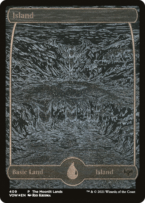 Island (WPN-409) - Innistrad: Crimson Vow Etched Foil