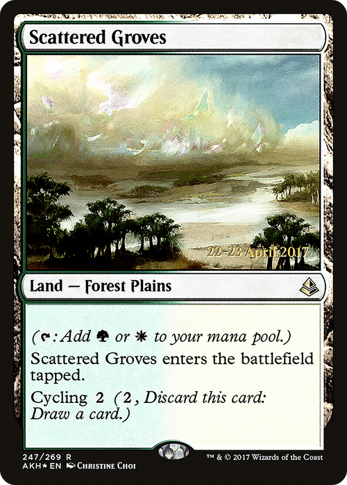 Scattered Groves (PRE-247S) - Amonkhet Promos Foil