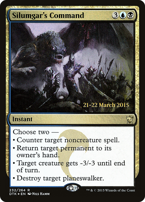 Silumgar's Command (PRE-232S) - Dragons of Tarkir Promos Foil